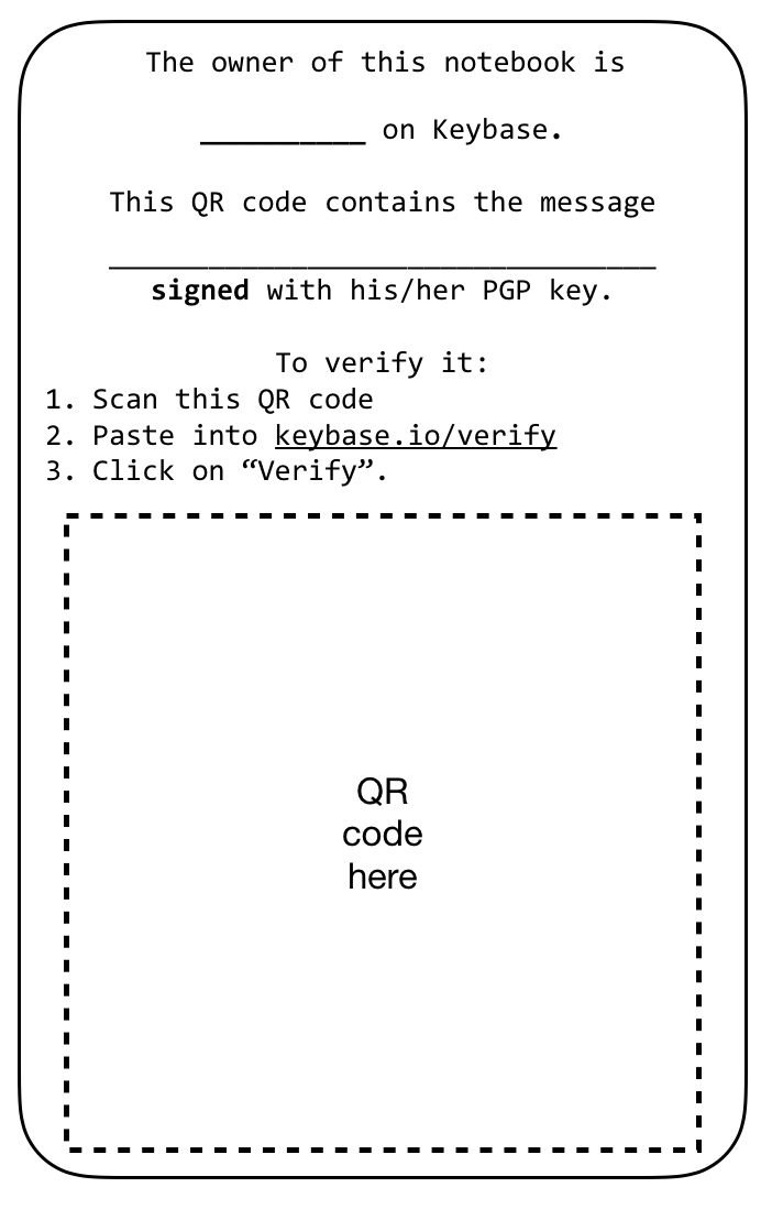 Template for a PGP signed message